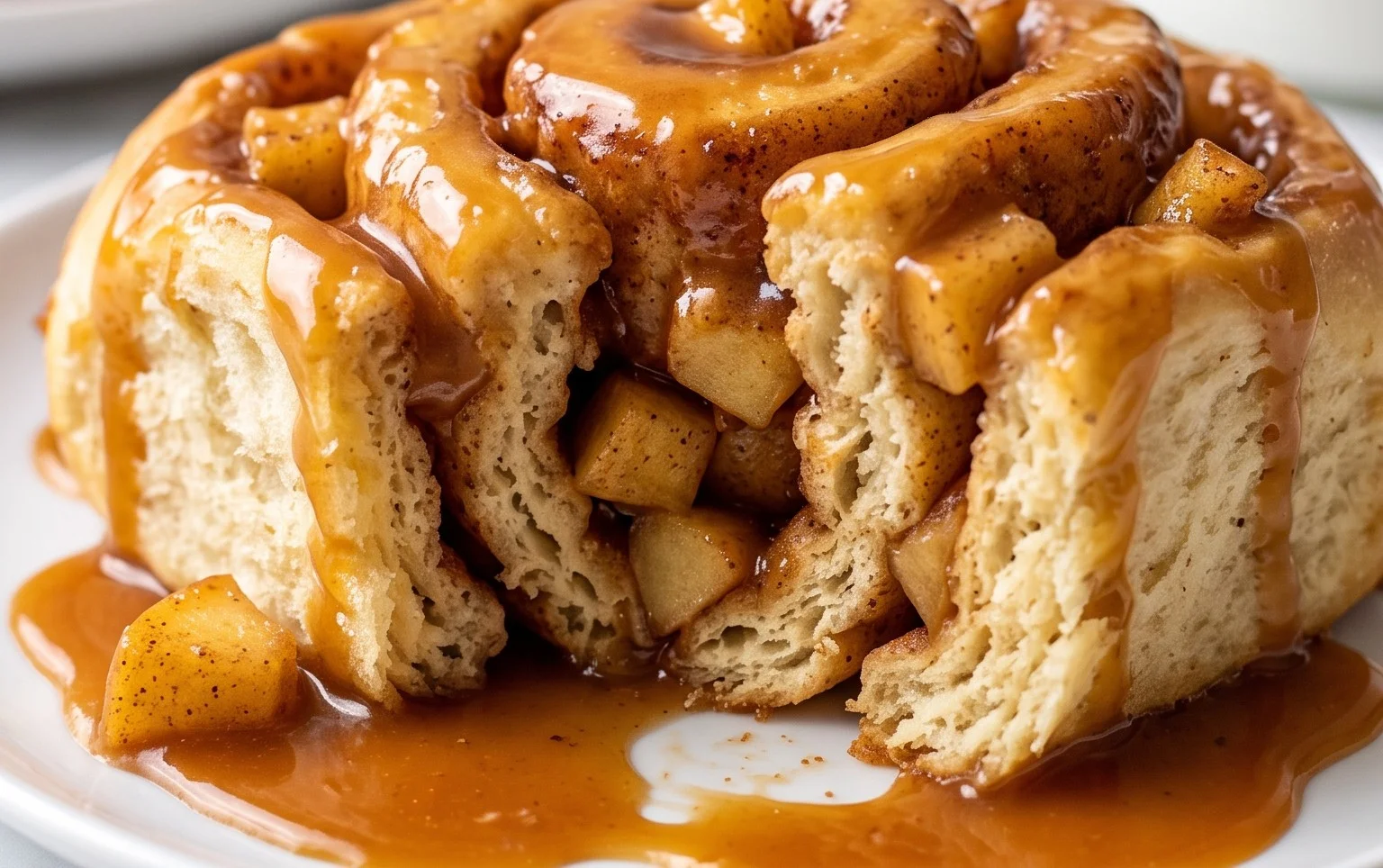 Easy Caramel Apple Cinnamon Rolls
